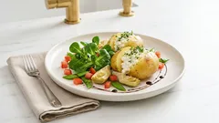 Neue Kartoffeln mit Hüttenkäse und Feldsalat – leicht & frisch in 30 Minuten