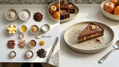 Schokotarte mit Haselnüssen – knackige Karamellschicht, cremige Schokofüllung