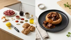 Rindergulasch im Vollkornbrötchen: So wird das Fleisch butterzart und die Sauce schön sämig